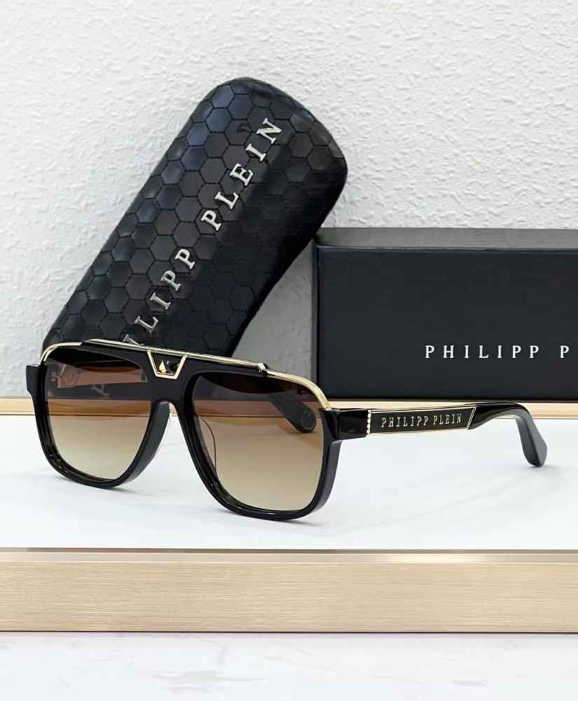 Philipp Plein Brown Luxury Sunglasses-thumb-0