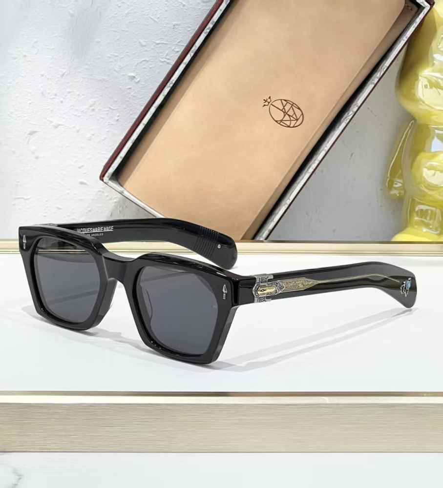 Jacques Marie Mage Black Luxury Sunglasses-thumb-0