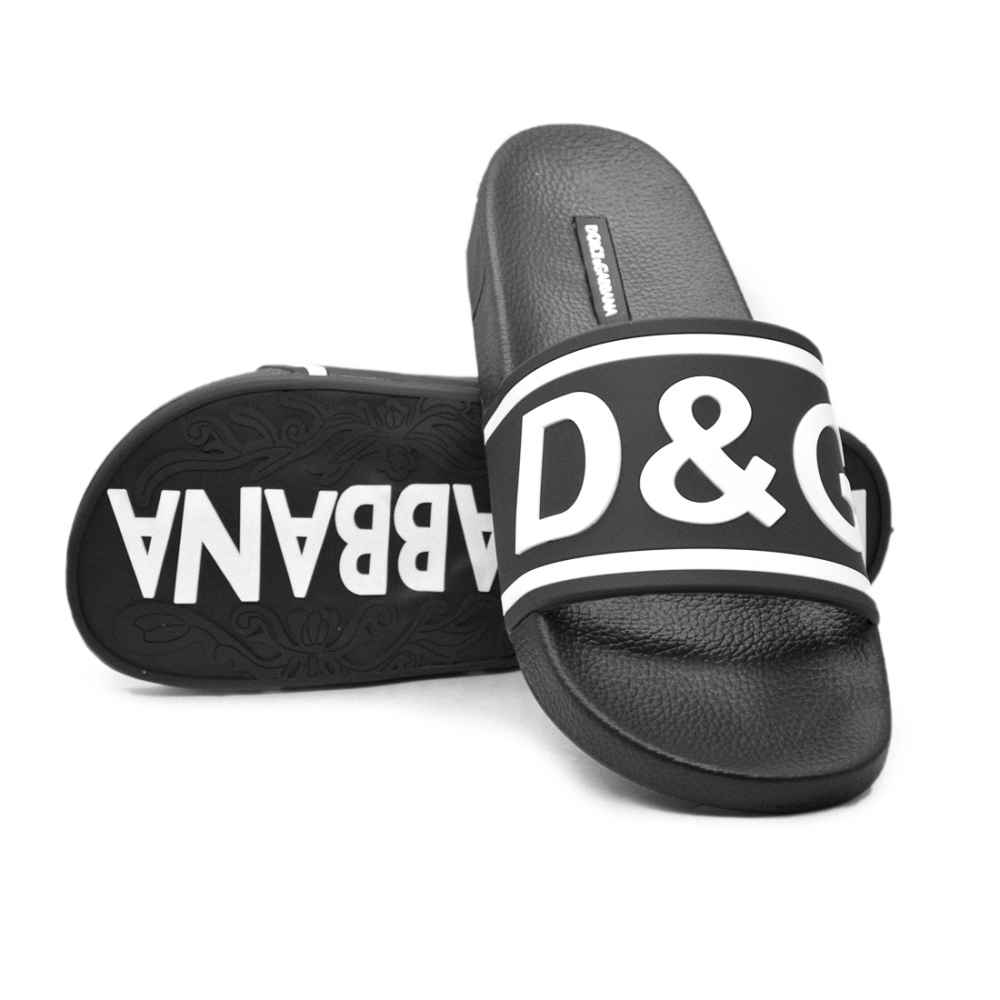 Dolce & Gabbana logo Black Premium Flip-flops-5