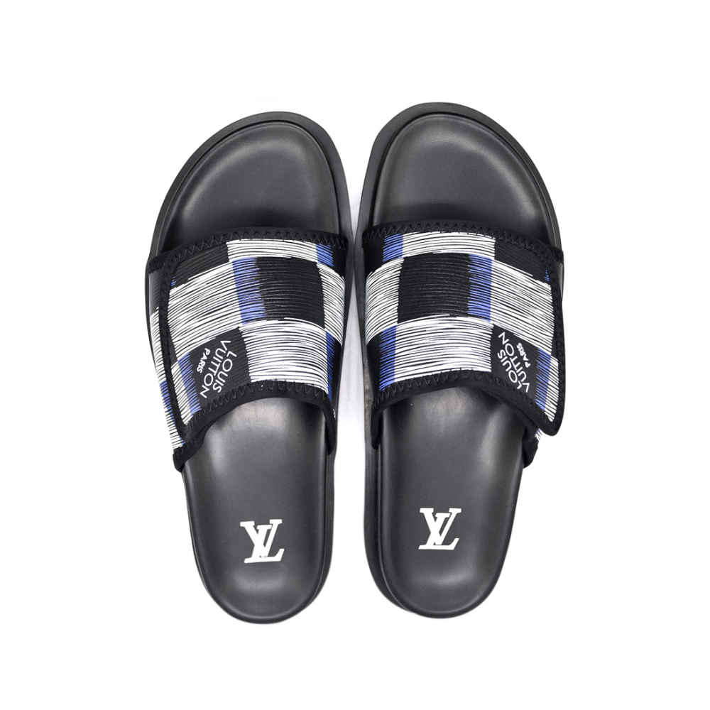 Louis Vuitton Black Premium Quality Stylish Men's Flip-flop-4