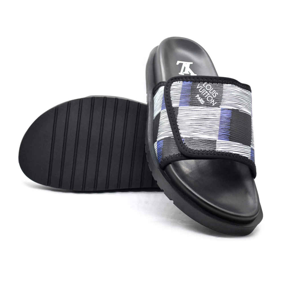 Louis Vuitton Black Premium Quality Stylish Men's Flip-flop-5