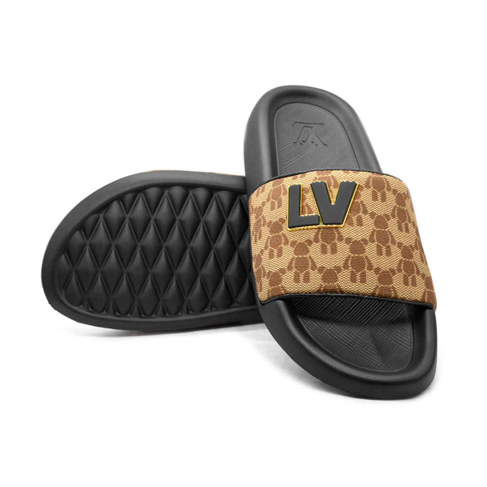 Louis Vuitton Brown Premium Quality Stylish Men's Flip-flop-5