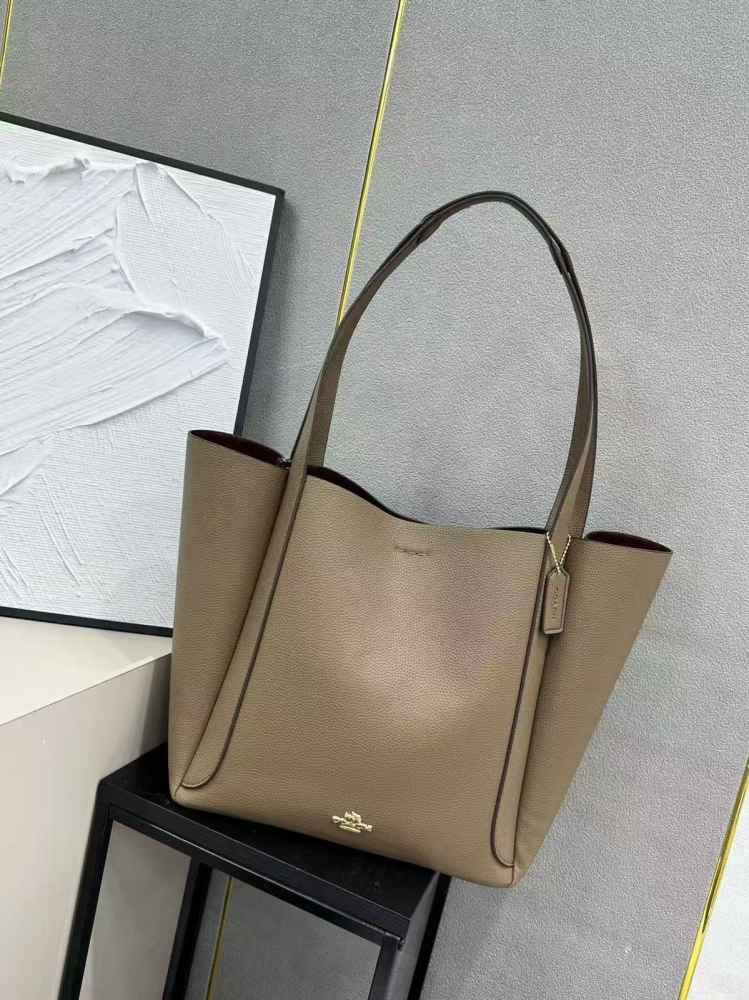 Coach Hadley Beige Tote Bag-thumb-0