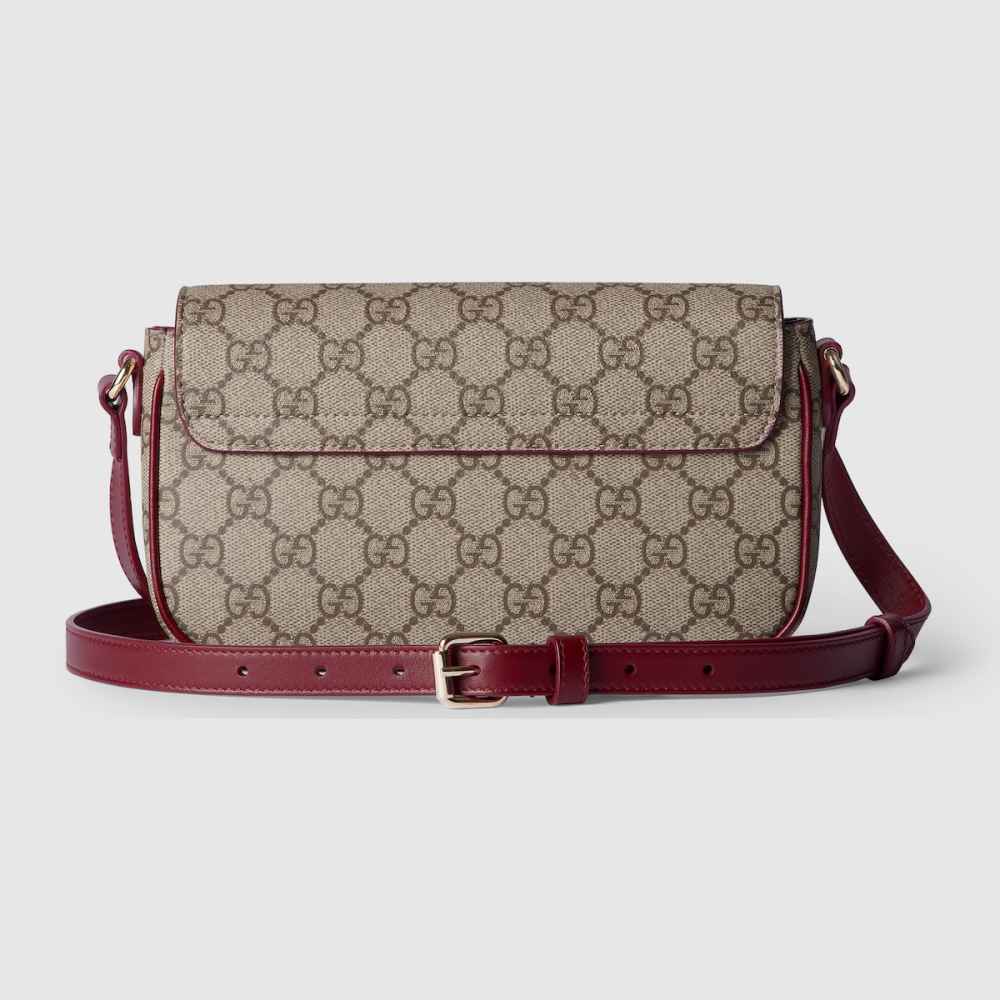 Gucci Beige GG mini shoulder bag with cat detail Sling Bag-1
