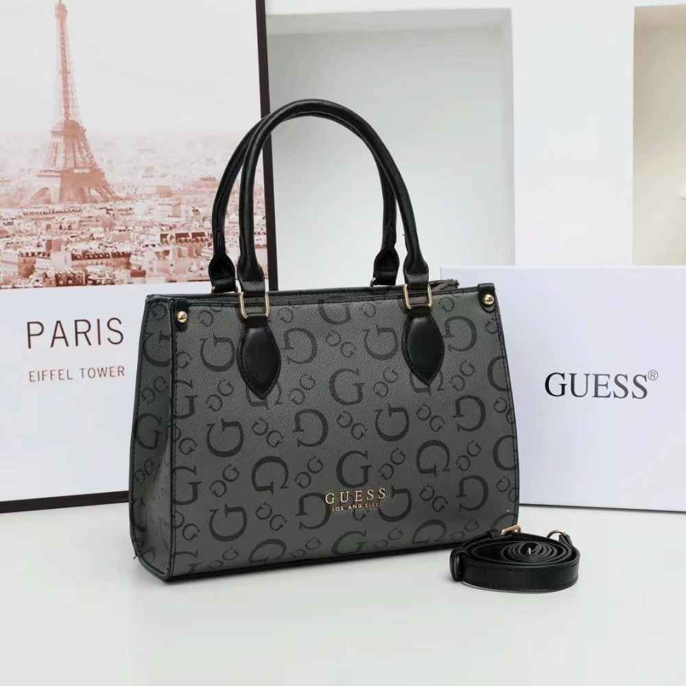 Guess Oak Park Black Tote Bag-thumb-0