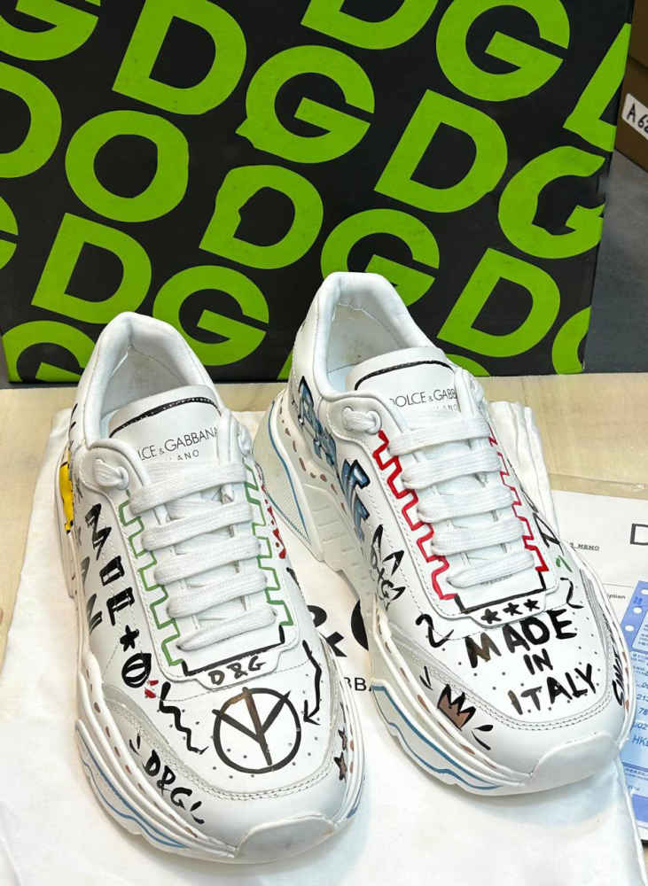 Dolce & Gabbana White Premium Quality Sneakers-thumb-0