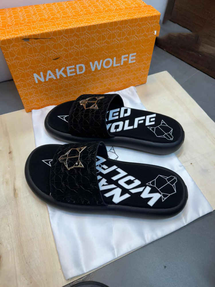 Naked Wolfe Black Premium Alias Flip-flops-thumb-1