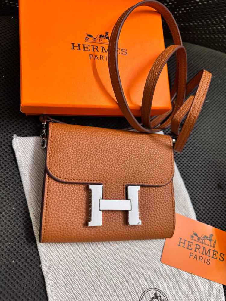 Hermes Brown Premium Quality Bag-thumb-0