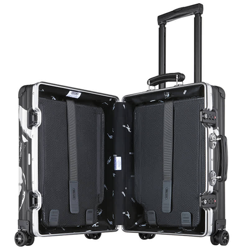 Rimowa Black Yue Minjun Limited Edition Premium Cabin Trolley Bag-thumb-4