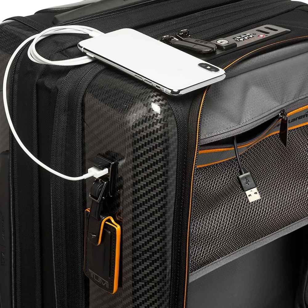 Tumi Black Mclaren Aero International Expandable Premium Trolley Bag-5