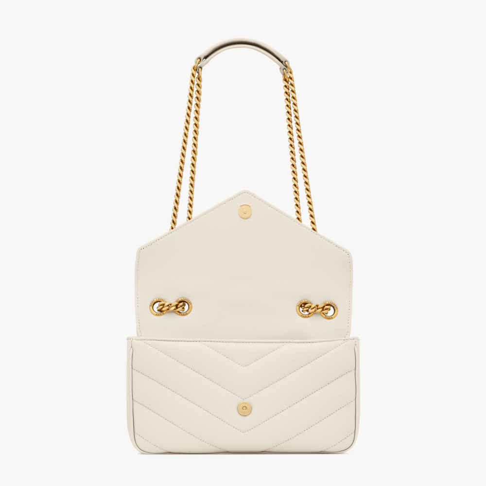 Saint Laurent loulou small in matelassé Shoulder Bag-3