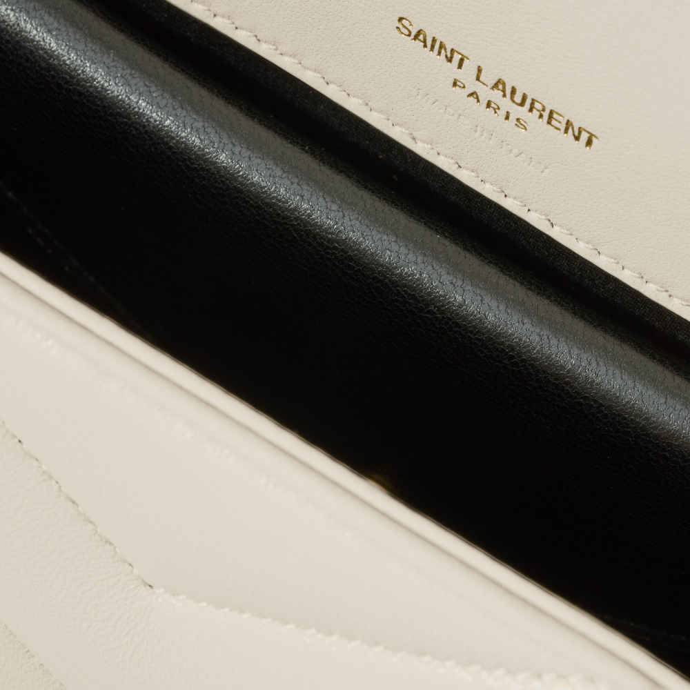 Saint Laurent loulou small in matelassé Shoulder Bag-4