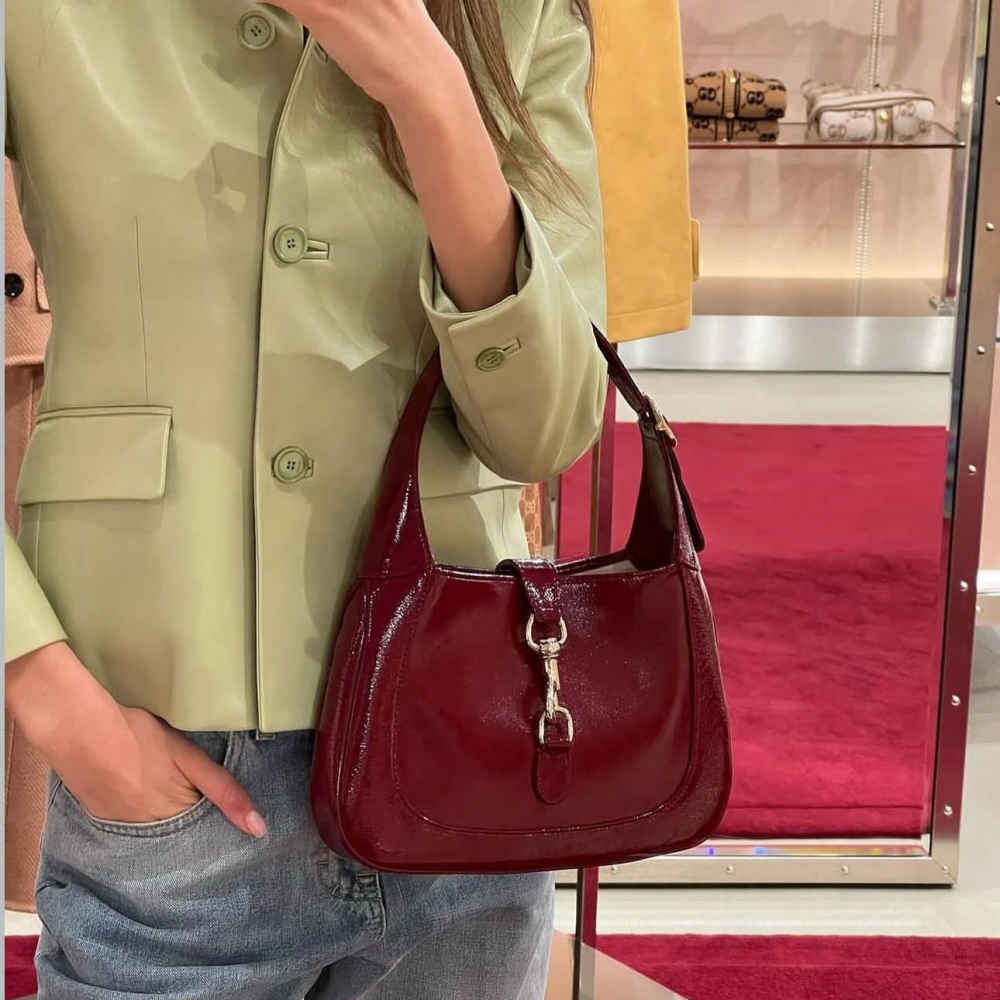 Gucci Wine Jackie Bag-thumb-1