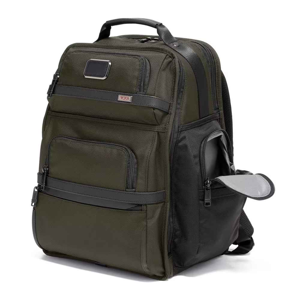 Tumi Alpha 3 Brief Pack Olive Backpack-1