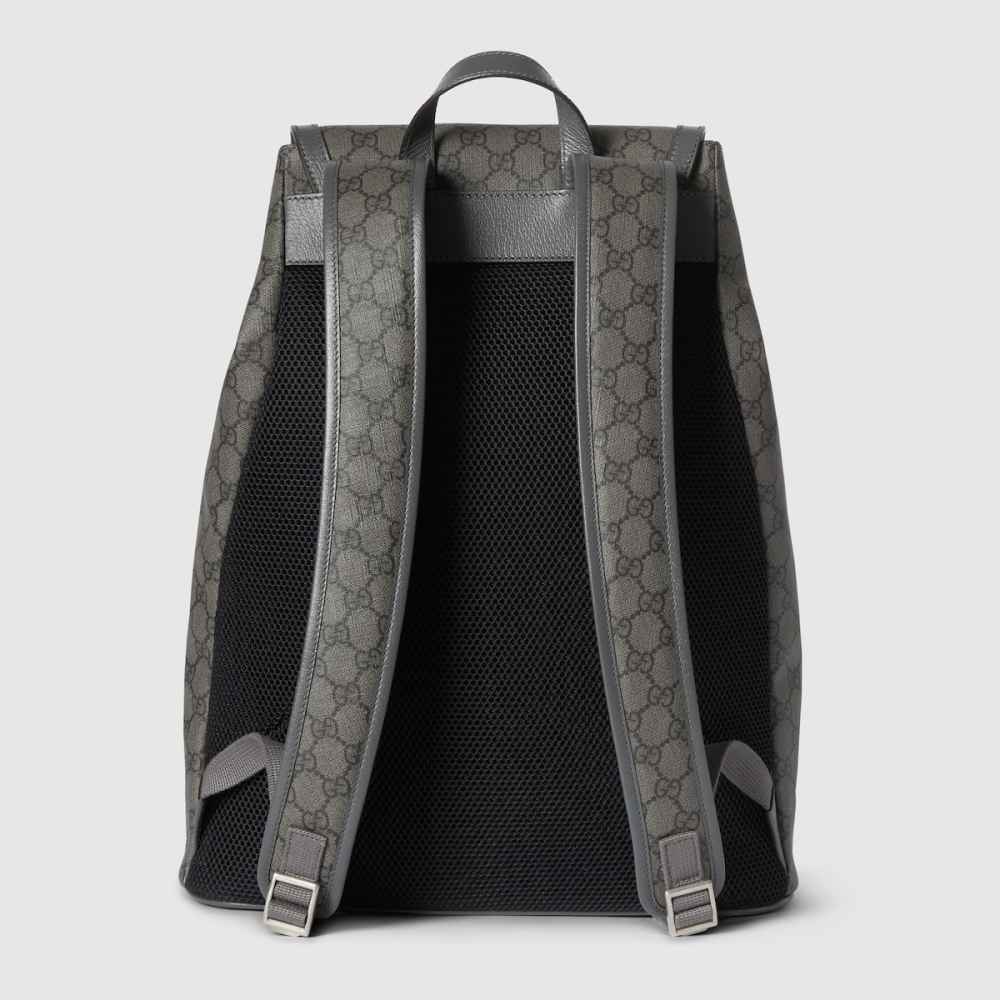 Gucci Grey & Black Ophidia large backpack-thumb-2