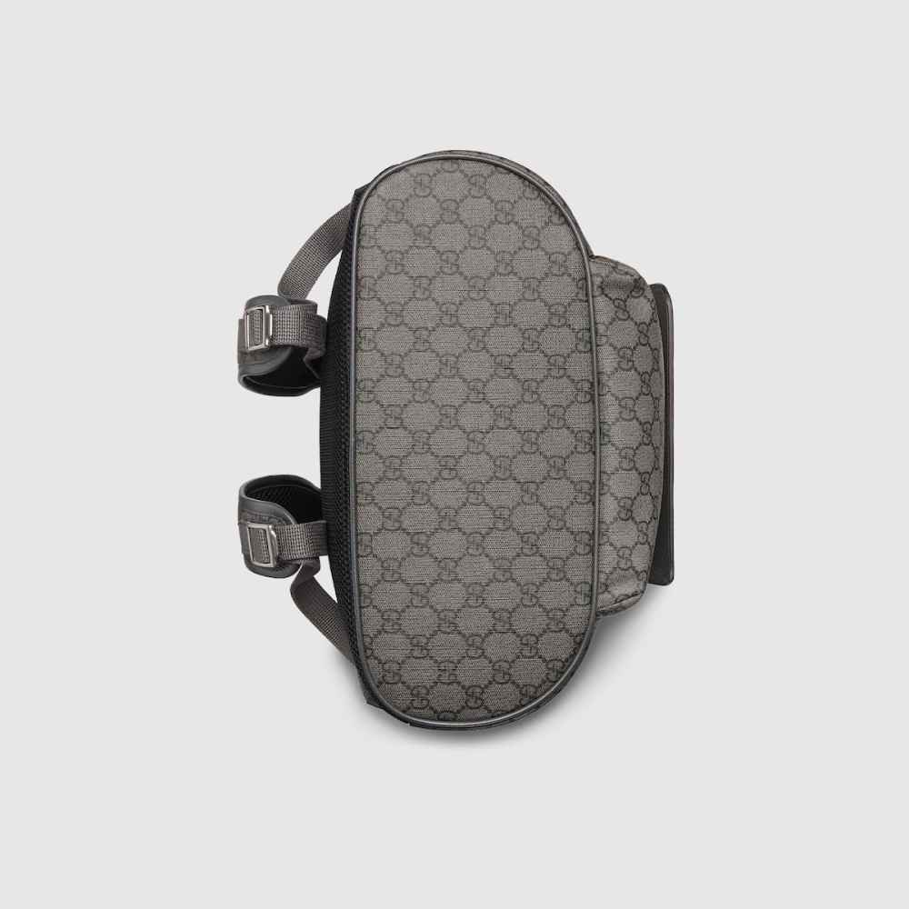 Gucci Grey & Black Ophidia large backpack-thumb-5
