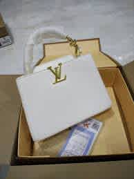 Louis Vuitton Dauphine White Handbag-thumb-0
