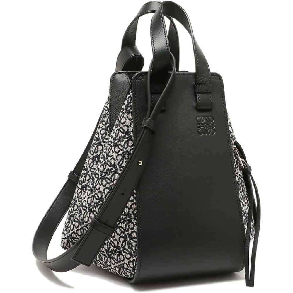 Loewe Black Leather Hammock Bag-1