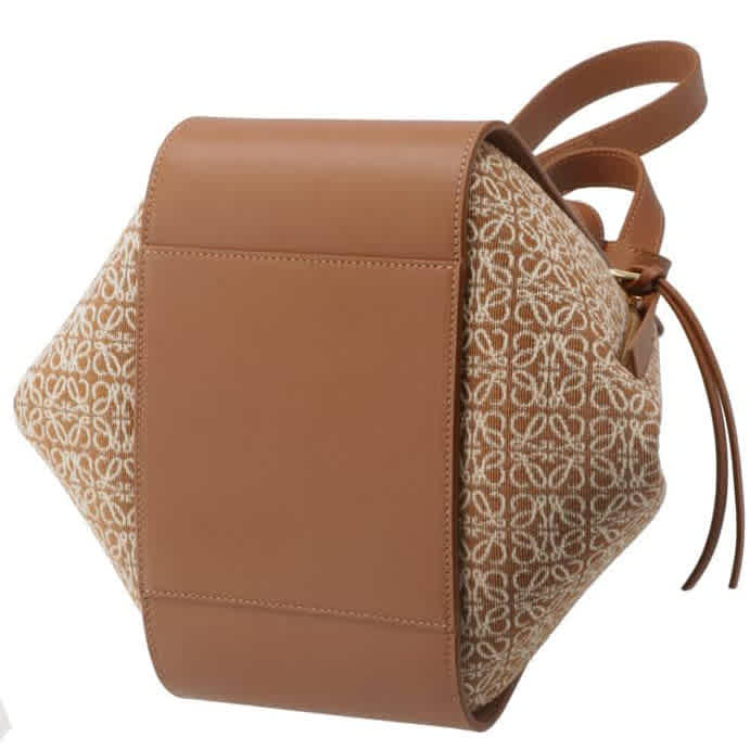 Loewe Brown Leather Hammock Bag-3