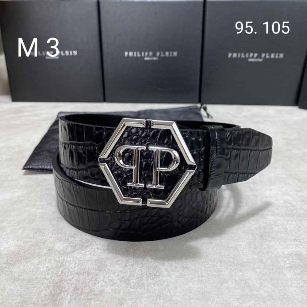 Philipp Plein Silver Premium Quality Belt-thumb-0