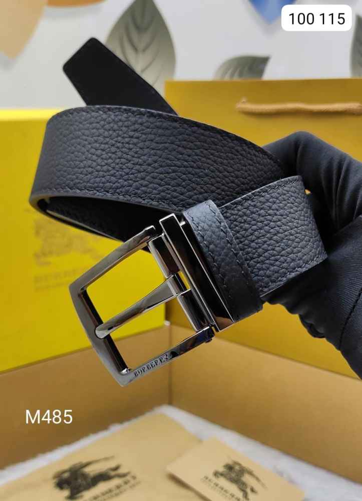 Burberry Black Premium Quality Leather Belt-thumb-0
