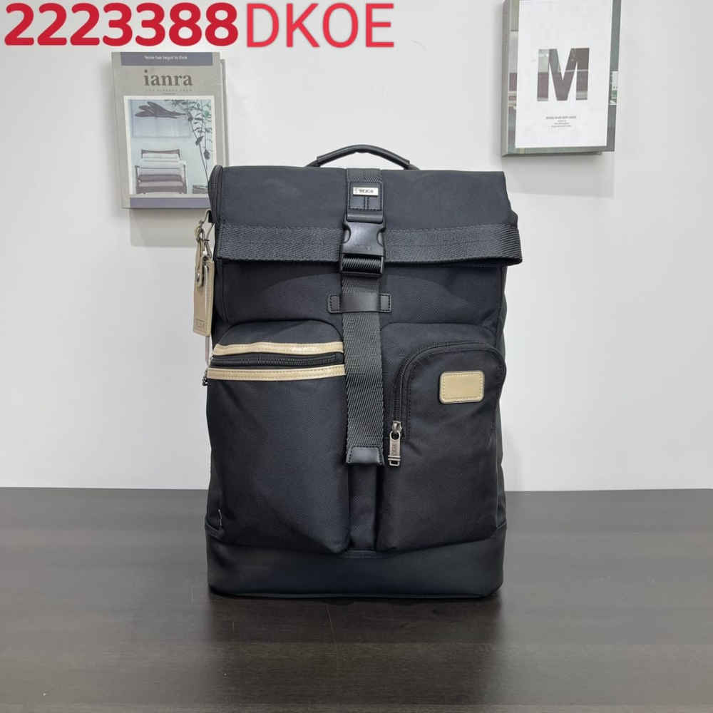 Tumi Expandable Organizer Laptop Black Bag-thumb-0