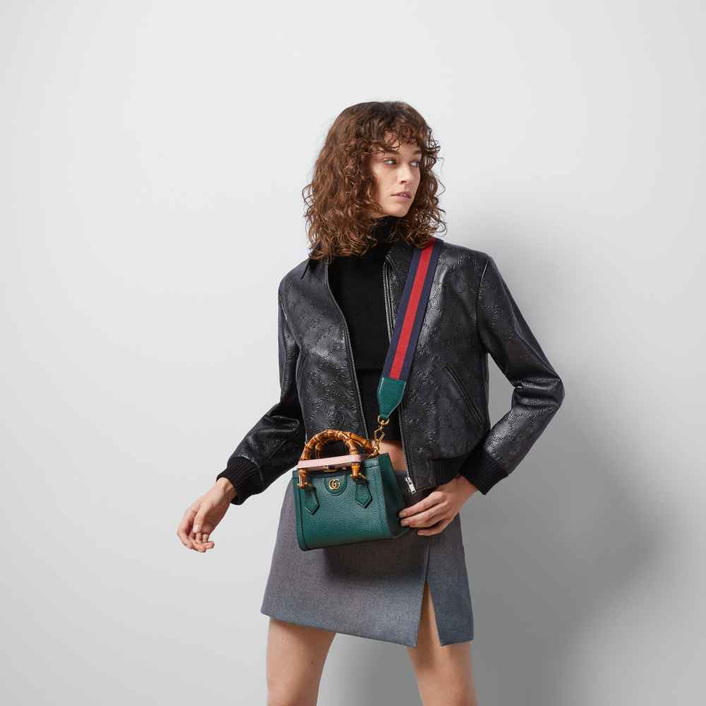 Gucci Diana Bamboo Small Green Handbag-10