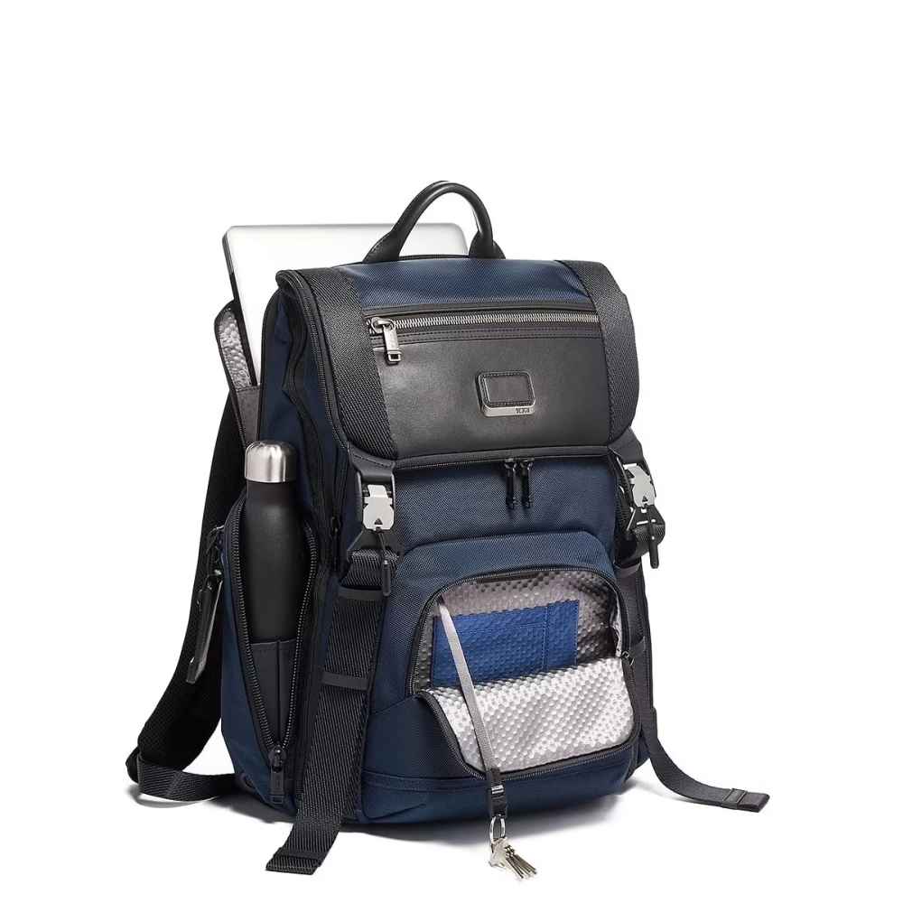 Tumi  Alpha Bravo Lark Backpack Blue Bag-2