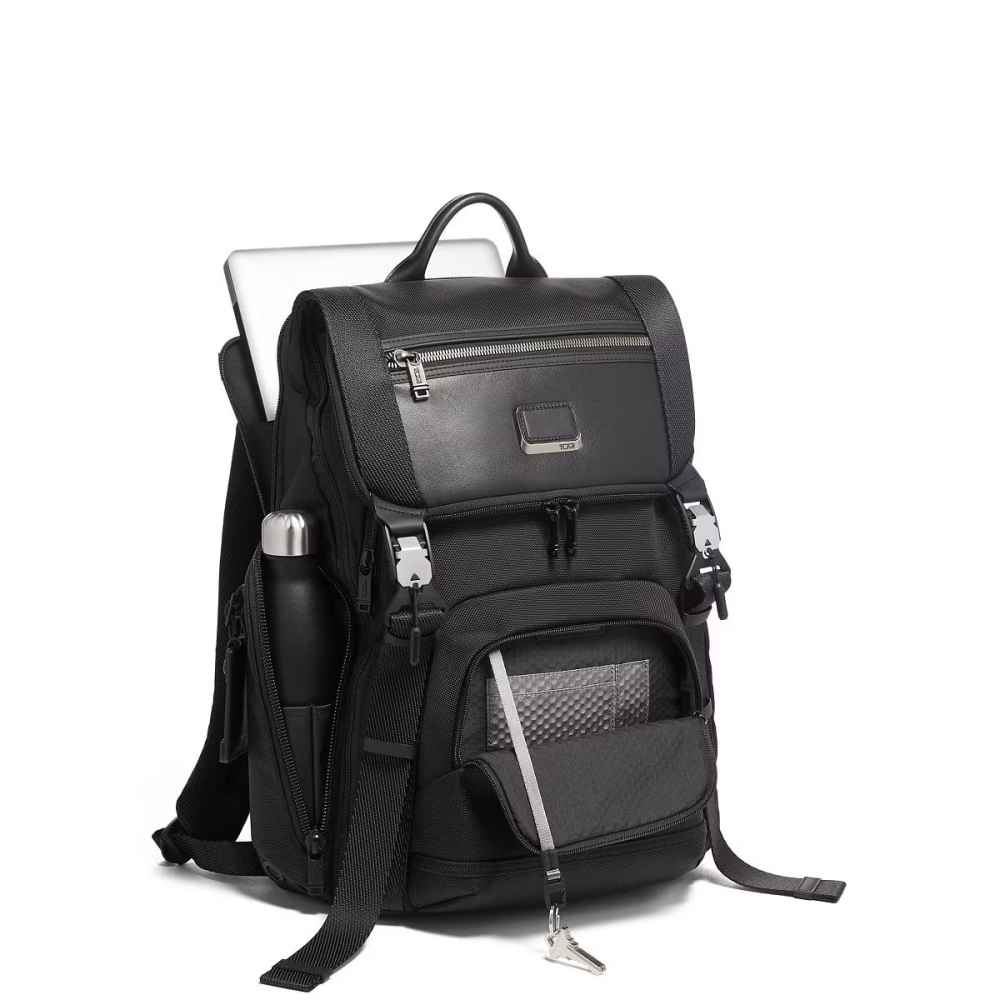 Tumi  Alpha Bravo Lark Backpack Black Bag-2