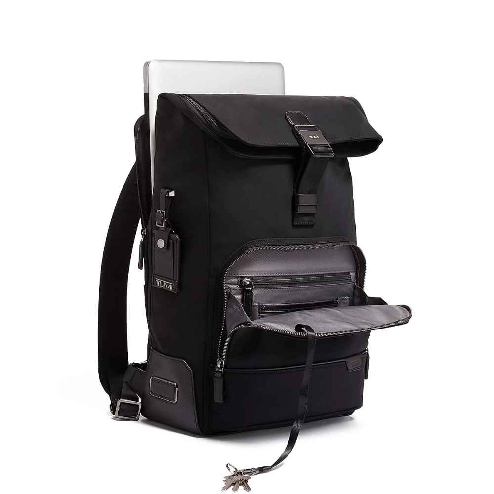 Tumi Osborn Roll Top Backpack Black-2
