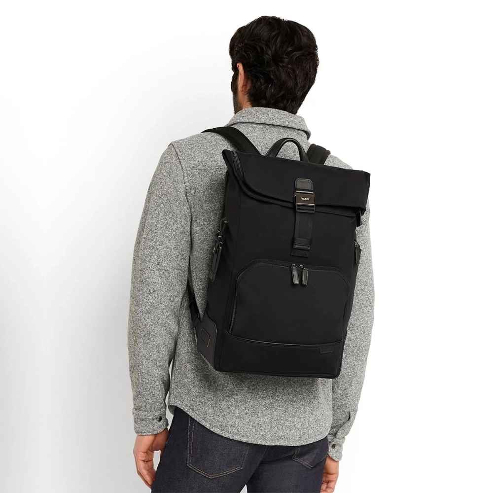Tumi Osborn Roll Top Backpack Black-5