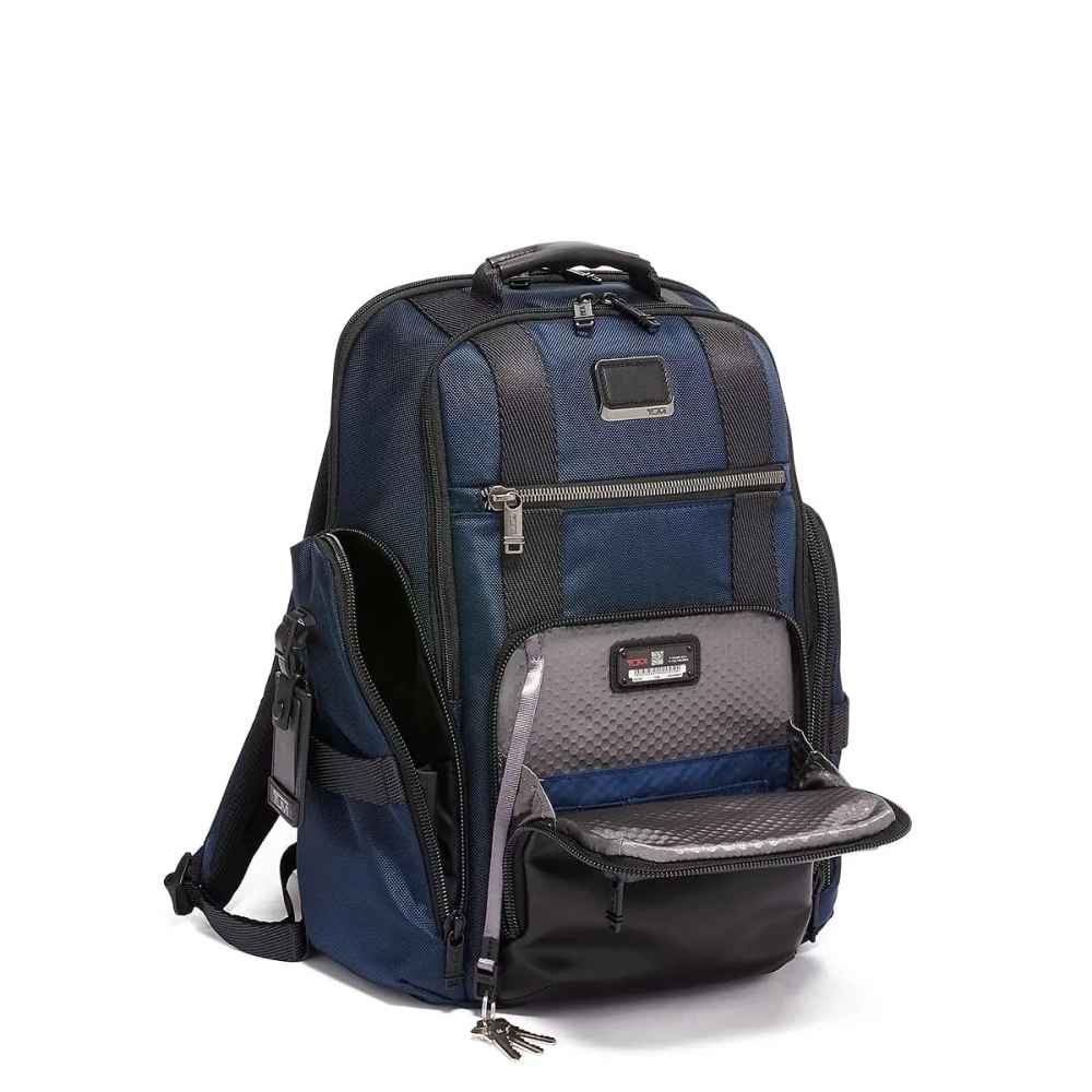 Tumi Sheppard Deluxe Brief Pack Backpacks Navy Blue Bag-3