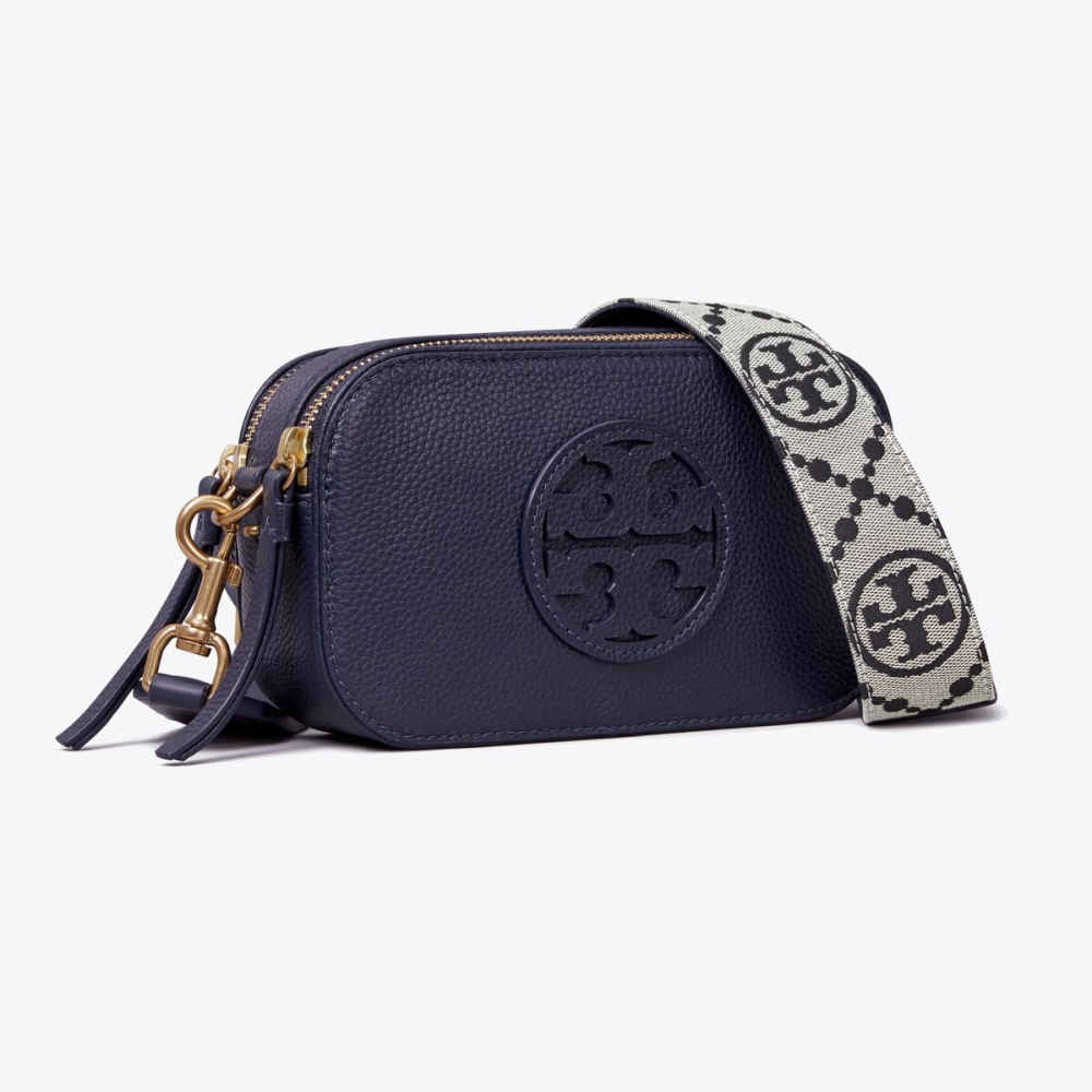 Tory Burch Mini Miller Blue Crossbody Bag-1