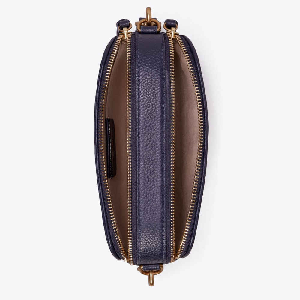 Tory Burch Mini Miller Blue Crossbody Bag-3