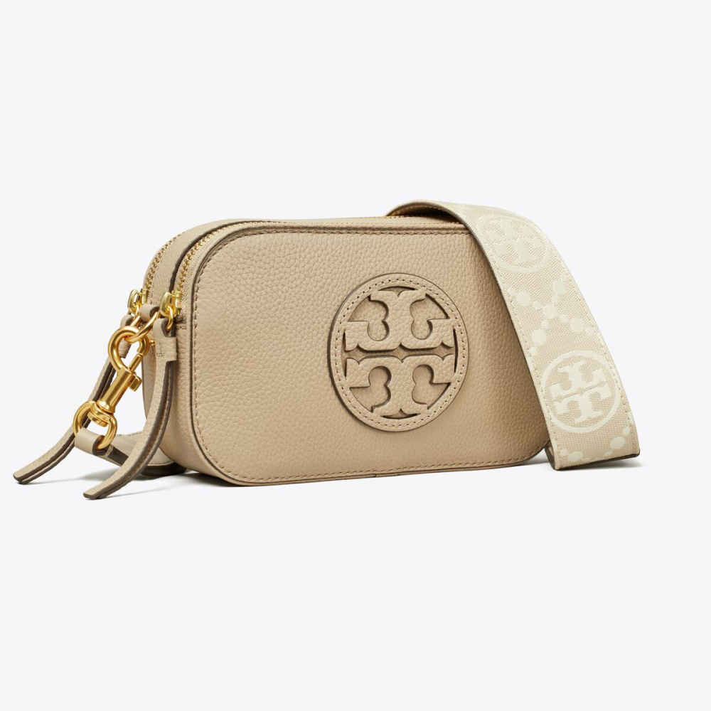 Tory Burch Mini Miller Grey Crossbody Bag-1