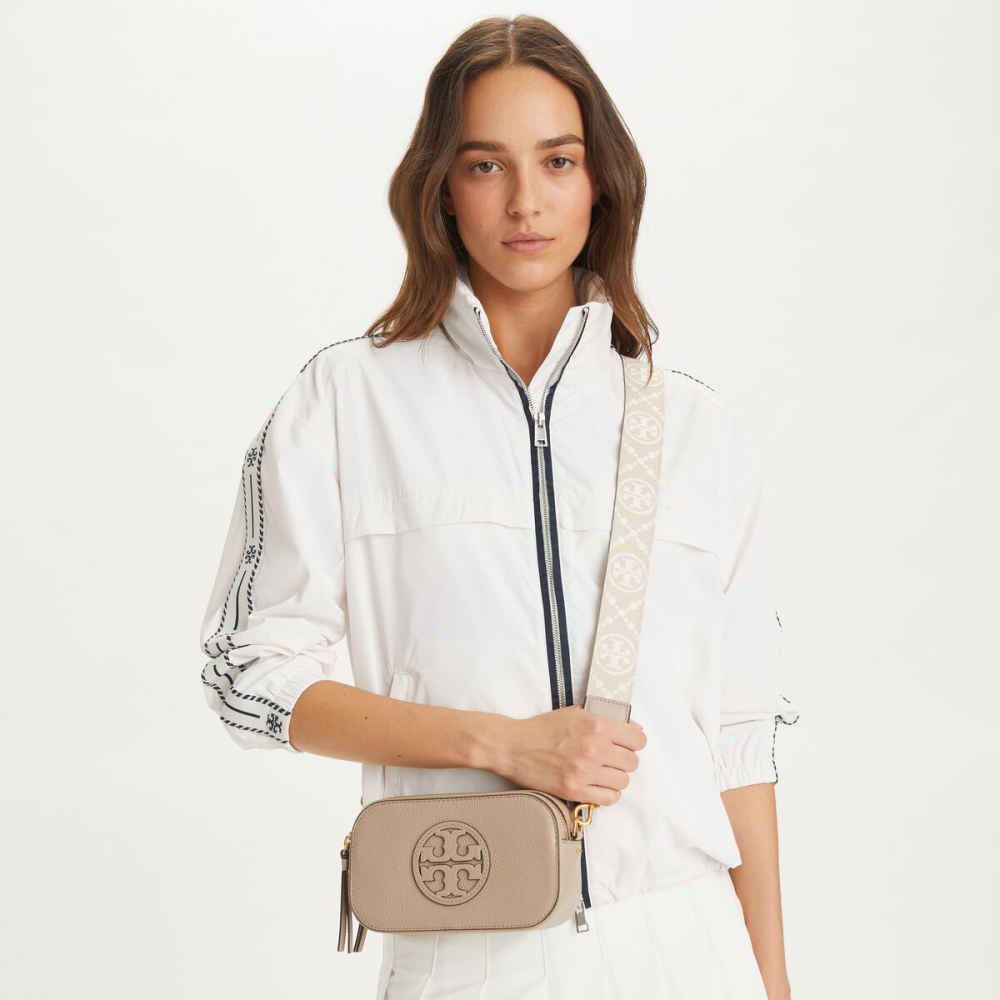 Tory Burch Mini Miller Grey Crossbody Bag-4