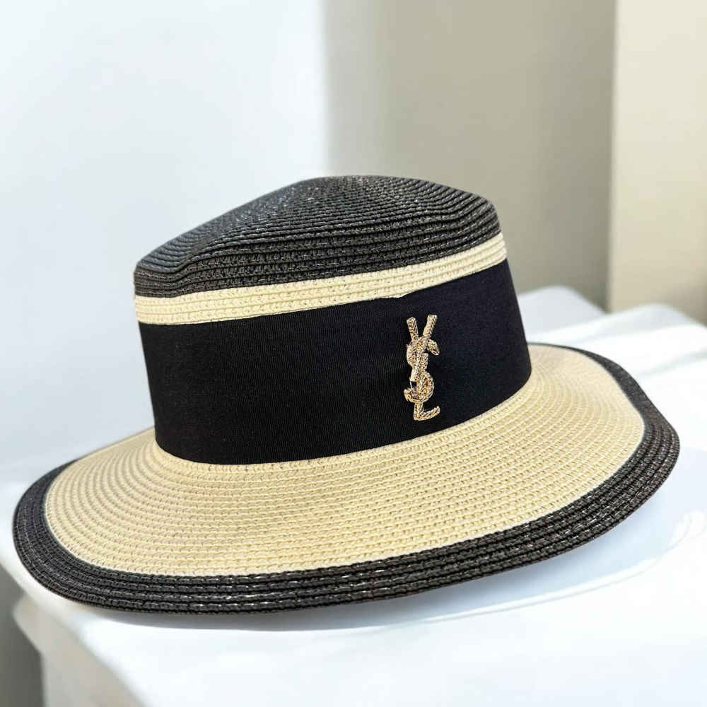 YSL Black & White Premium Bucket Hat-thumb-1