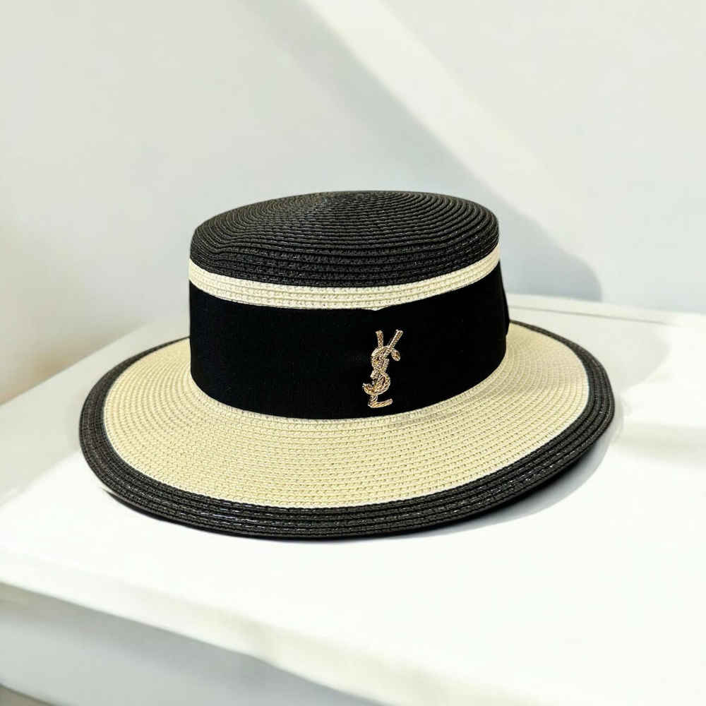 YSL Black & White Premium Bucket Hat-thumb-0