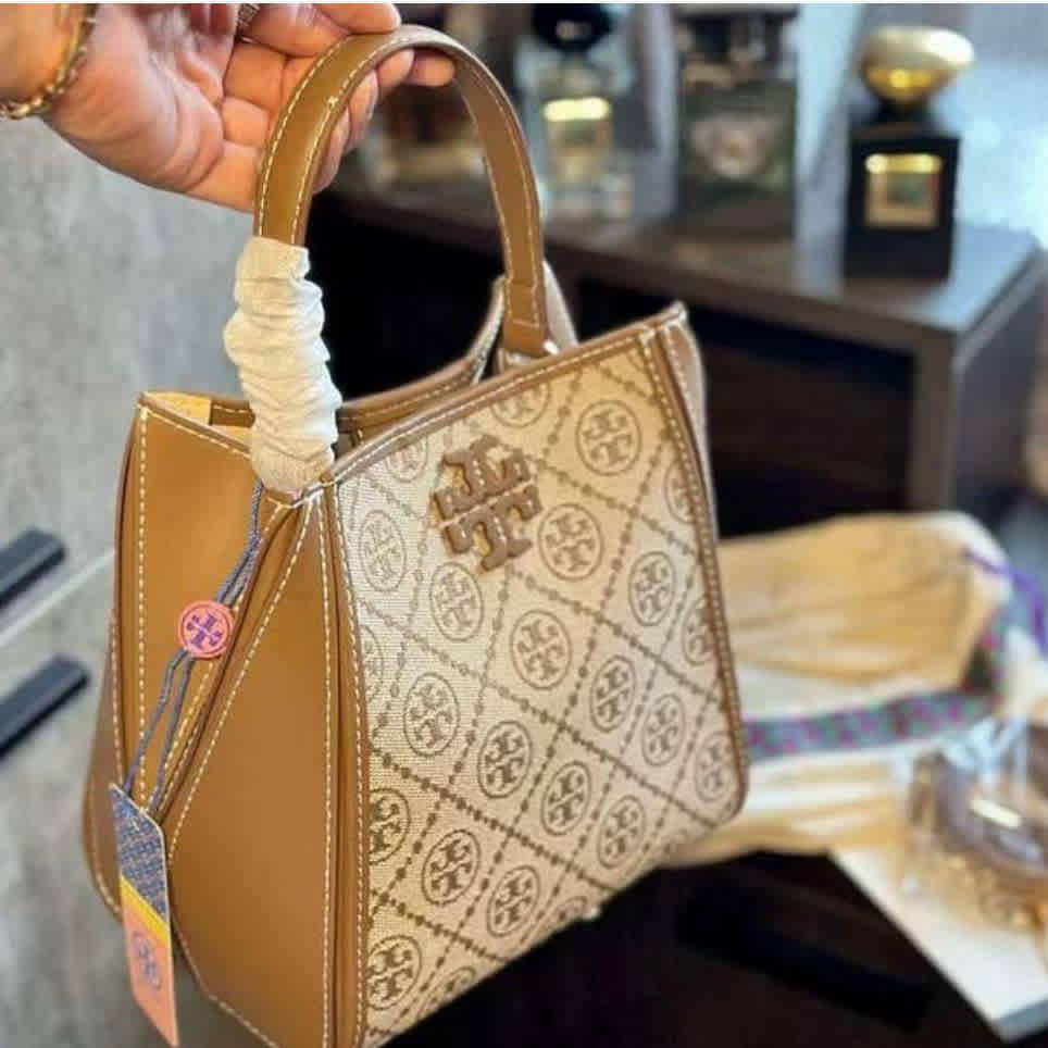 Tory Burch Mini Miller Brown Crossbody Bag-1