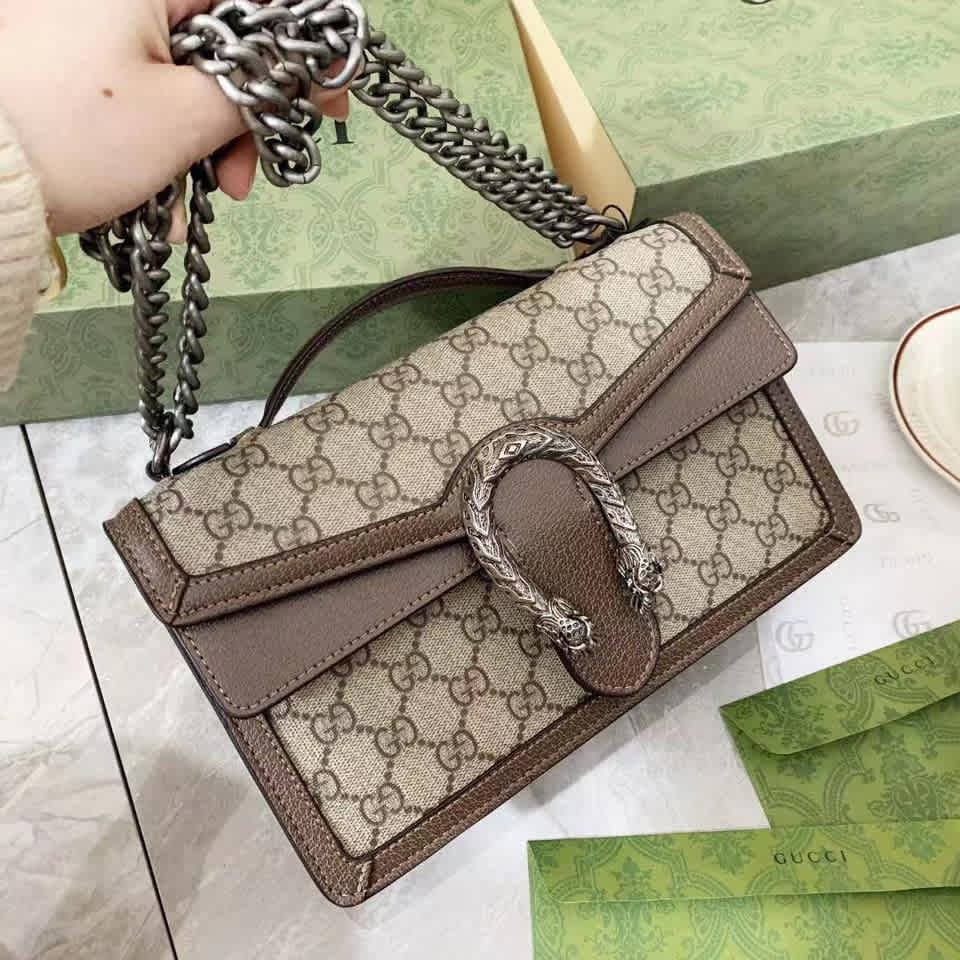 Gucci Beige Medium Tote Bag-thumb-1