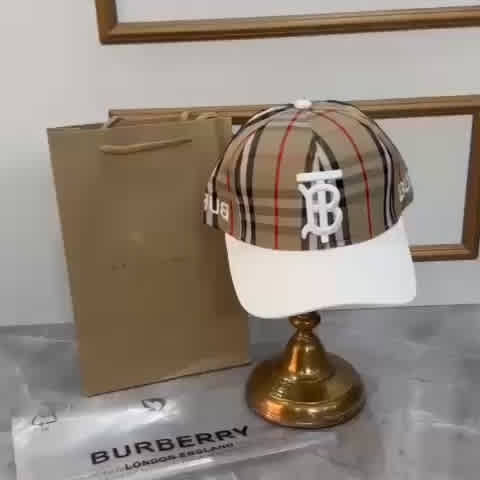 Burberry TB Embroidered White Premium Cap-thumb-4