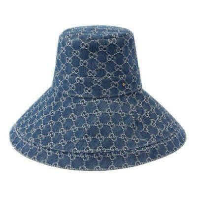 Gucci Canvas Blue Premium Bucket Hat-thumb-0