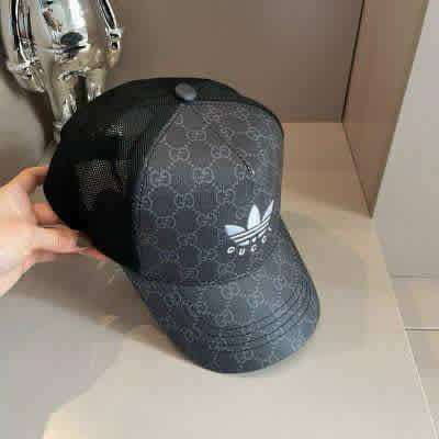 Gucci x Adidas Grey Premium Cap-thumb-2