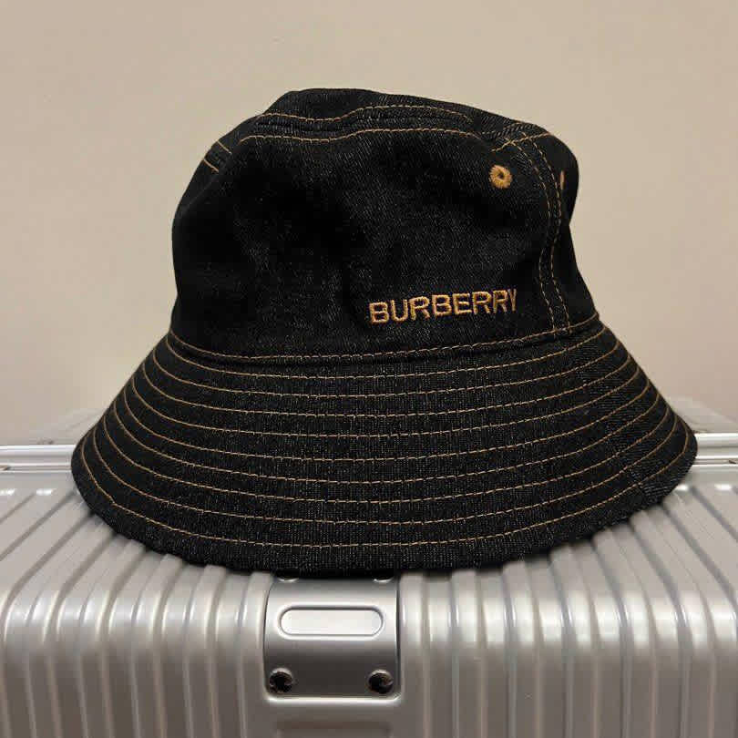 Burberry Embroidered Black Premium Cap-thumb-2