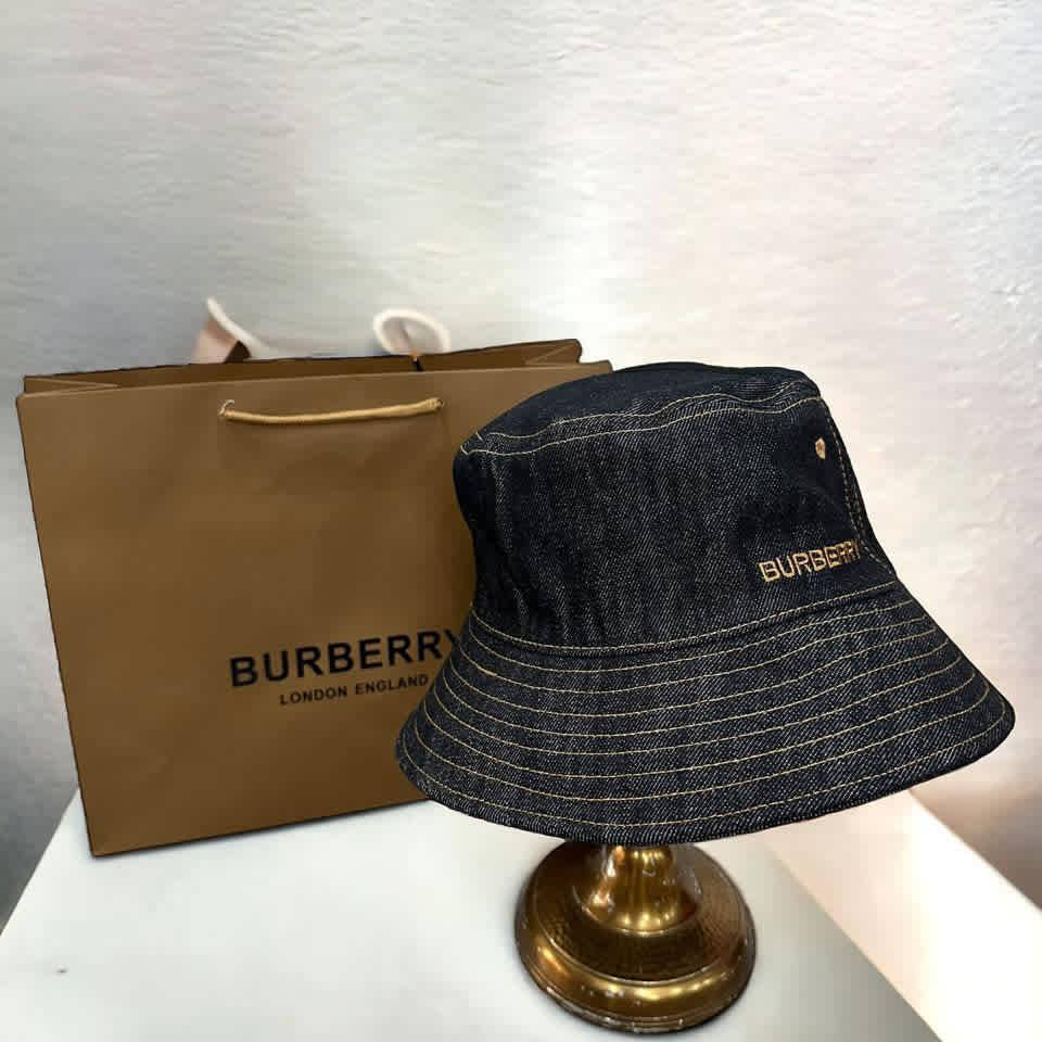 Burberry Embroidered Black Premium Cap-thumb-1