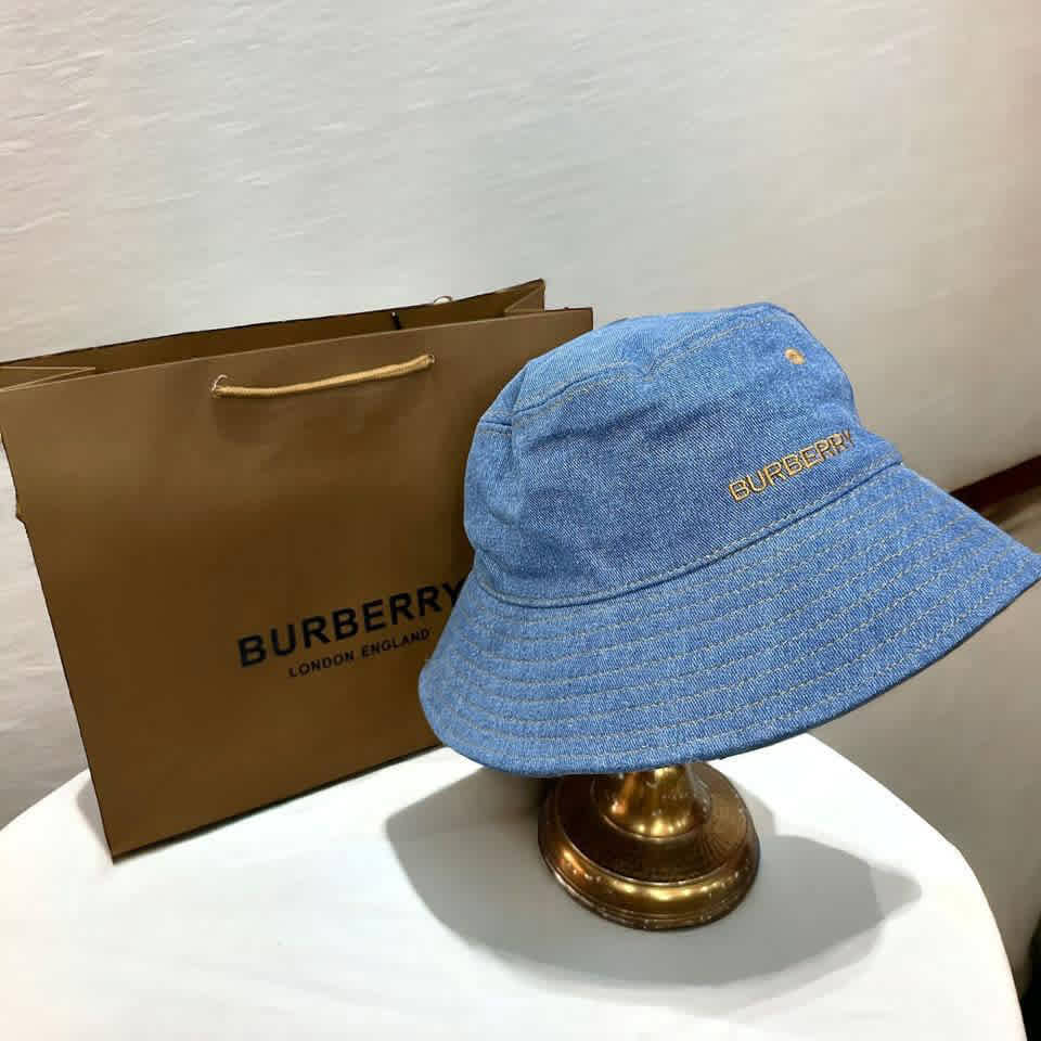 Burberry Embroidered Blue Premium Cap-thumb-3