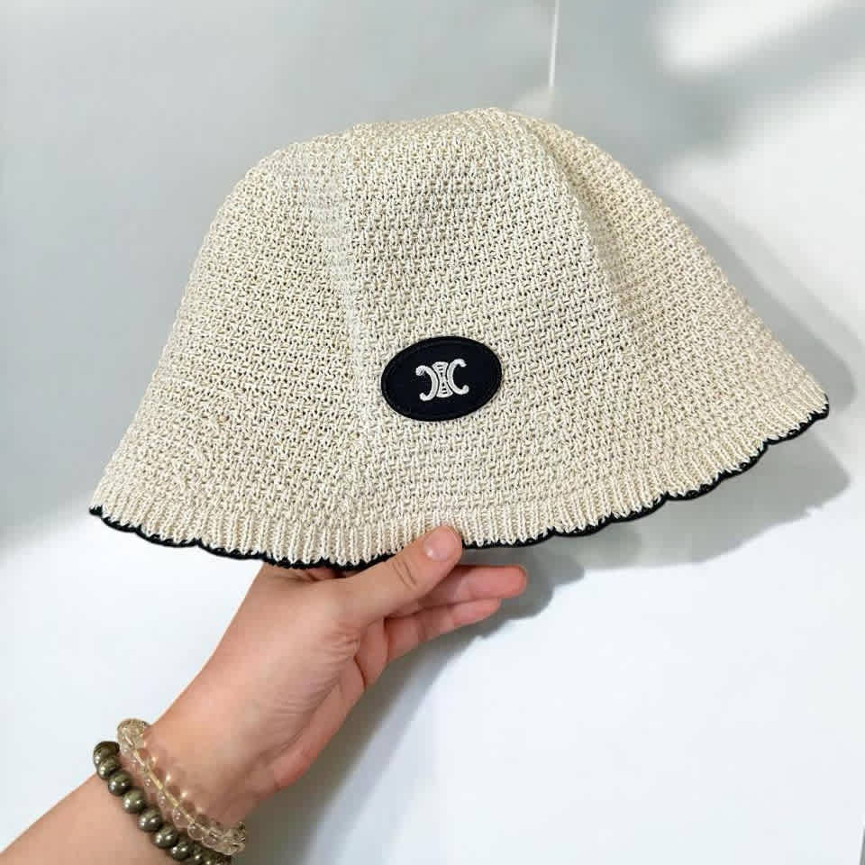 Celine White Premium Cap-thumb-0