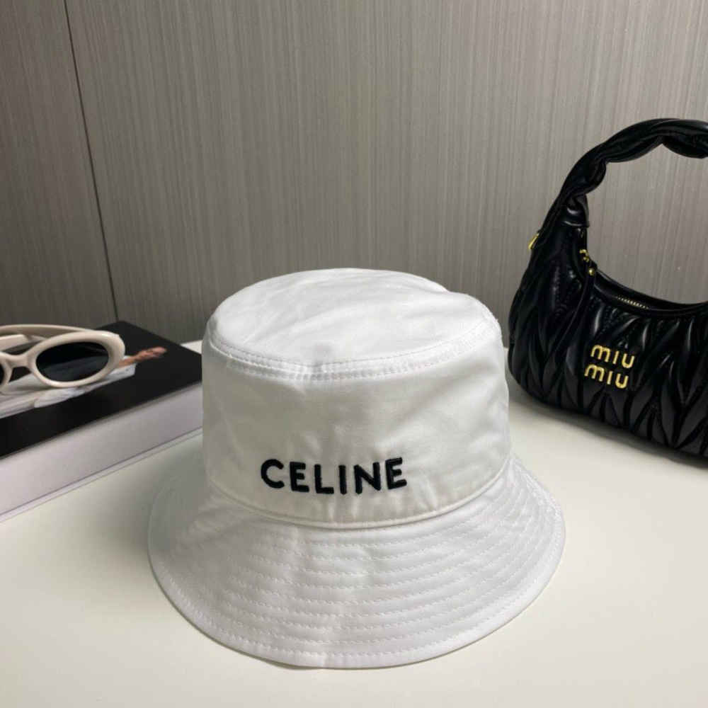 Celine White Premium Cap-thumb-0