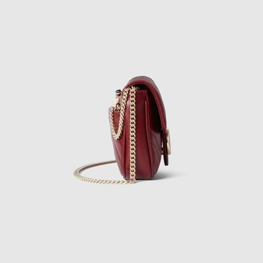 Gucci GG Marmont Wine small Sling Bag-4