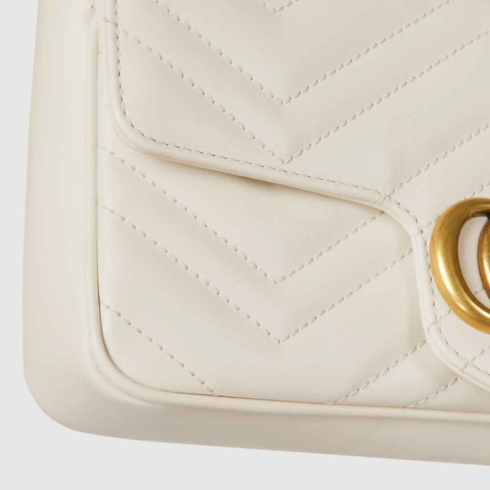 Gucci GG Marmont White small Sling Bag-9